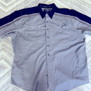 Harley-Davidson Button Up Mechanic Shirt American Classic Motorcycles Biker 3XL